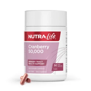 (PRE ORDER) Nutra-Life Cranberry 50,000 50 Capsules shelf life 2yrs